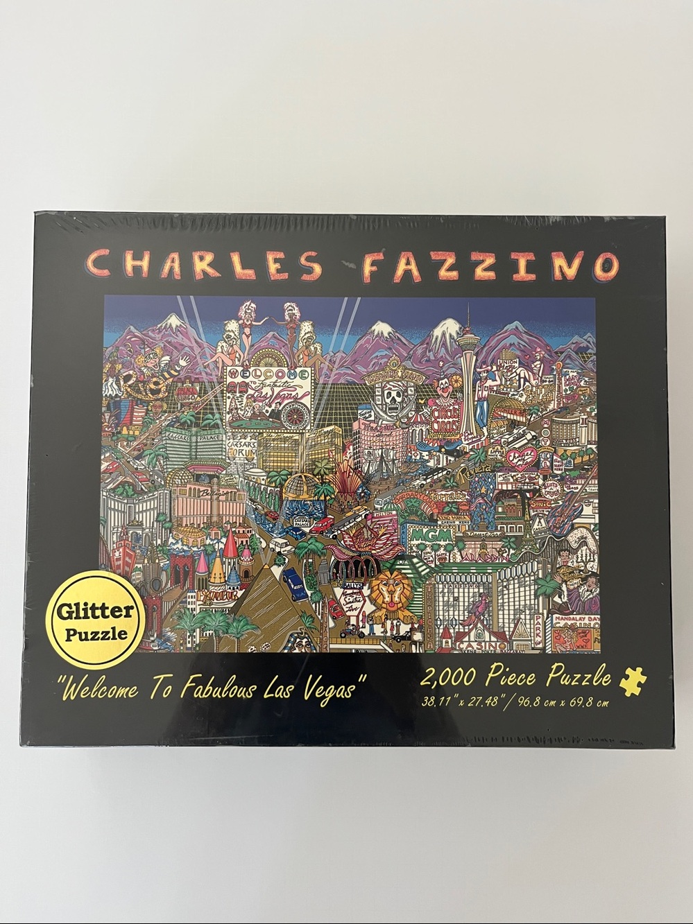Charles Fazzino “Welcome To Las Vegas” 2,000 Piece Puzzle NIB